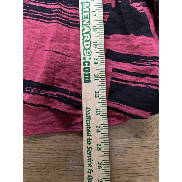 Habitat Clothes To Live In Women Small Black Red Cowl Neck Lagenlook Tunic Top - Picture 4 of 10